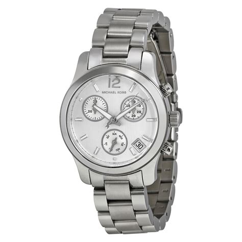 michael kors mk 5428|Michael Kors Small Runway Silver Dial Stainless Steel .